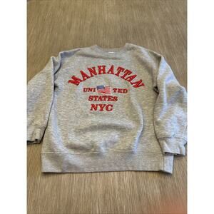 Zara Kids Girls Manhattan United States NYC Grey Sweatshirt Size 11-12